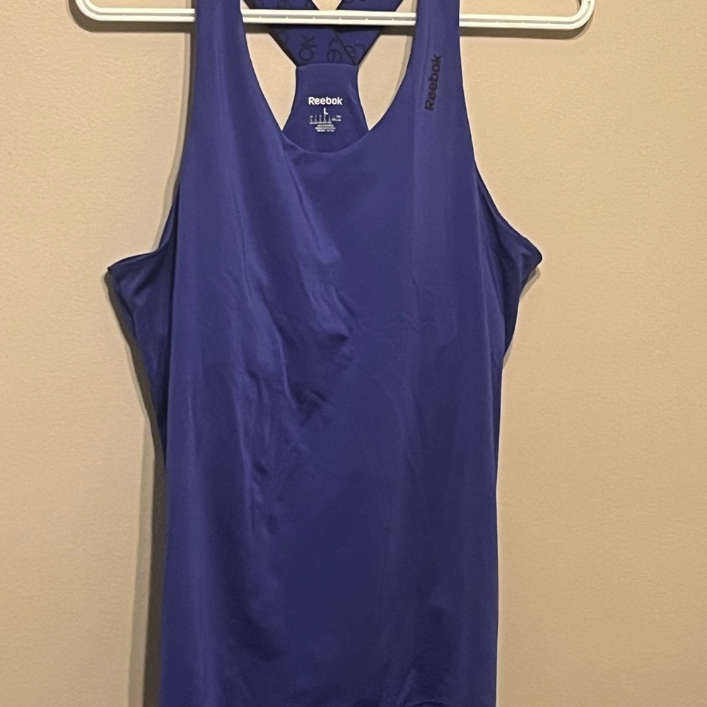 Reebok Blue Sleeveless Tank Top for Active Wear